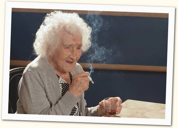 Jeanne Calment: een Belga rook je nooit alleen